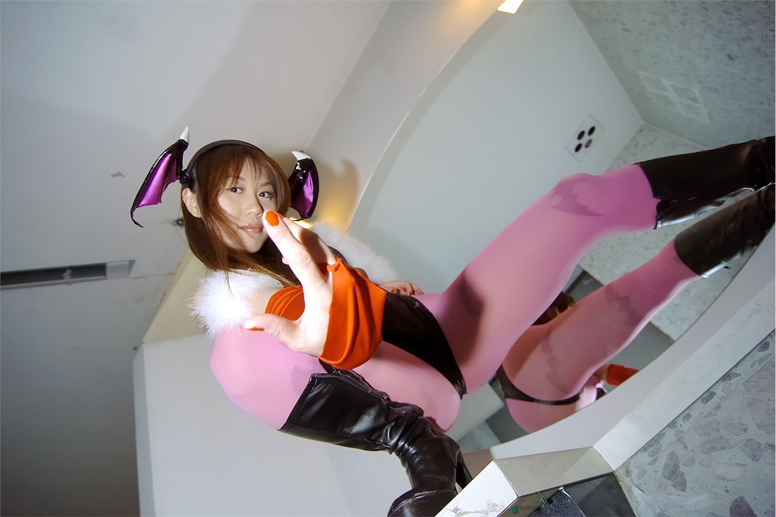 [Cosplay] 2013.04.08 Hot Lilith and Morrigan sexy Cosplay